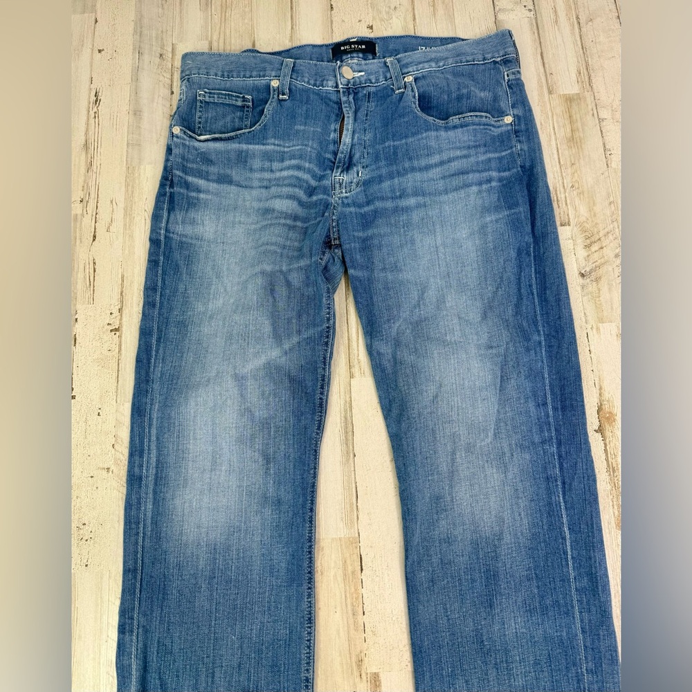 Big Star 17 Union Comfort Straight Mens Blue Jeans Size 34S (36x31) - Picture 3 of 12